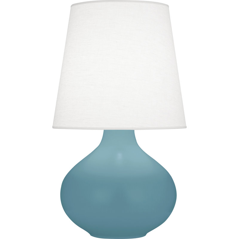 June Accent Lamp, Matte Steel Blue, 30.75" H x 15.75" W x 15.75" D, Oyster