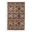 Flatweave Geometric Area Rug in Ivory