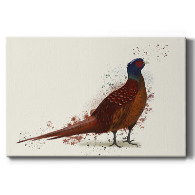 Pheasant Splash 4-Gallery Wrapped Canvas