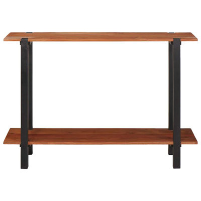 110cm Solid Wood Top Console Table