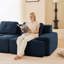 Canapé modulaire en forme de L de 153 pouces avec tissu velours côtelé, canapé 4 places, assise profonde et repose-pieds mobile-1275326744-1275326746