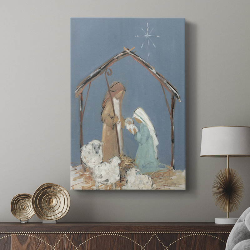 Crèche Twilight - Cavas enveloppés de galerie, H 18 po x l 12 po