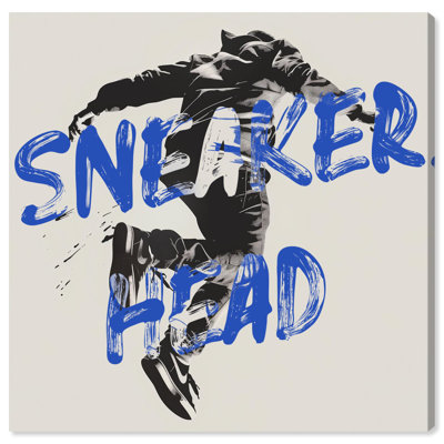 Sneakerhead Jump Canvas Urban Art Prints by Notoriart