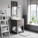 Cronin 24" Carrara White Marble Countertop Bath Vanity with Faucet and Mirror