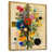 Toile avec cadre flottant or