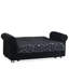 Collection noire avec rangement. Chenille recouverte de tissu d'ameublement en chenille Se transforme rapidement en lit. Rangement interne facile à nettoyer, noir. Tissu, fabrication, pour espaces compacts. Quick Sleeper