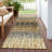 Machine Washable Indoor/Outdoor Raemoore ACN2404 Geometric Rug-2139754976