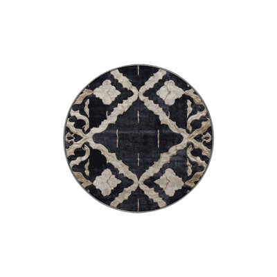 Machine Washable Gray Area Rug