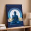 Toile, art serein représentant un Bouddha assis-2367908