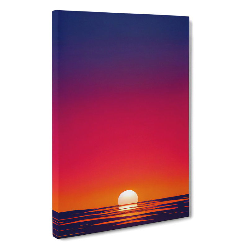 XC1022-4184X Stellar Ocean Sunset - Wrapped Canvas Print, 50cm W x 35cm W x 3cm D