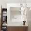 Lavabo de salle de bain 30 "sans armoire, avec lavabo en céramique blanche