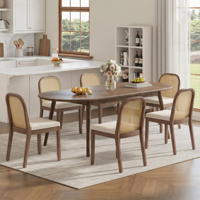 Upholstered Solid Wood Side Dining Chair