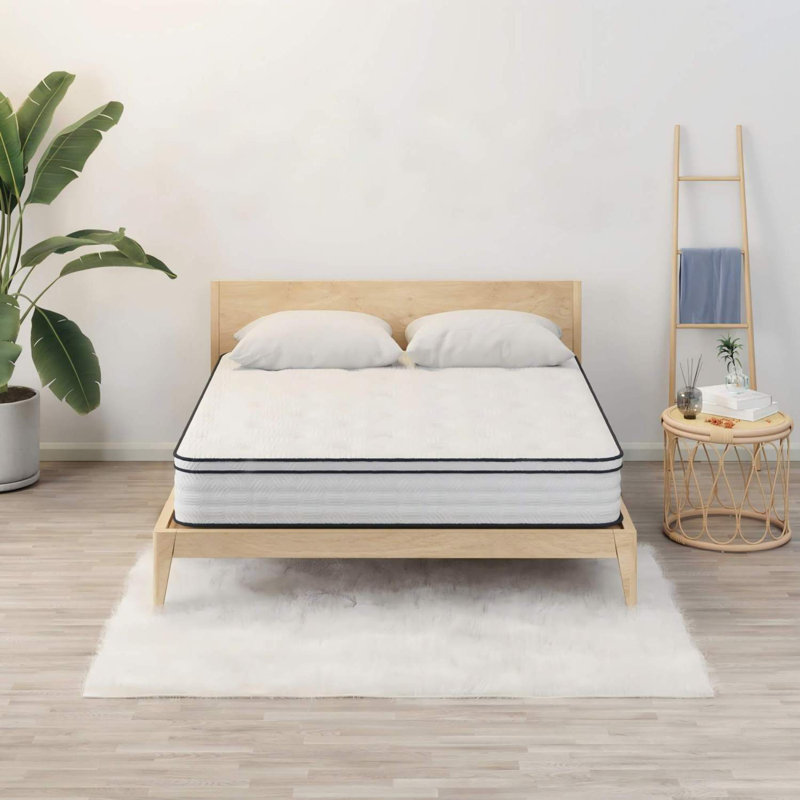 Grand matelas hybride 12 po avec ressorts ensachés et mousse à mémoire de forme, fermeté moyenne, soulagement de la pression