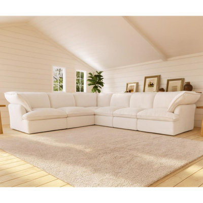 Canapé modulaire en velours Cielo Cloud Plus