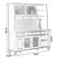 Buffet en noyer massif et bois manufacturé