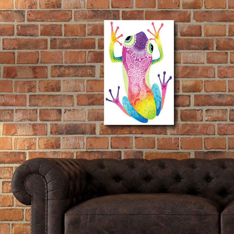 «Rainbow Frog» par Hello Angel, H 24 po x l 16 po x P 0,2 po