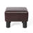 Okan Faux Leather Ottoman-1257008773