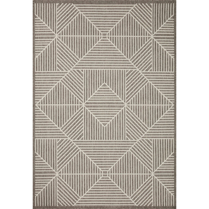 Abaigael Geometric Indoor / Outdoor Rug, Rectangle 7'10" x 10'10"