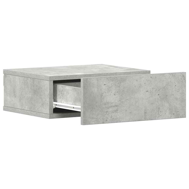 Dagmar Bedside Table, Concrete Grey, Set of 2