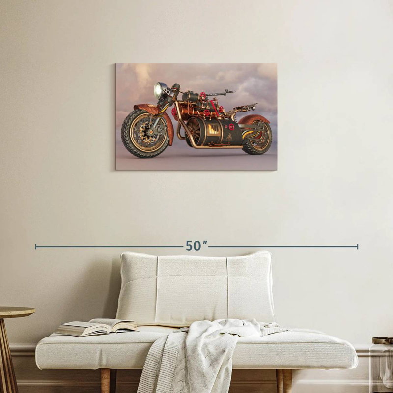 Moto Mehar Steampunk, H 20 po x l 30 po