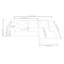 Nouveau canapé modulaire compressible doubleCloud avec méridienne en L de 96,9 po, canapé modulaire moderne avec siège profond, fauteuils rembourrés pour la chambre à coucher du salon, aucun assemblage requis