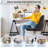 Home Office Desk Chair, Office Chairs Desk Chair Rolling Task Chair Computer Chair Adjustable With Wheels Armless For Bedroom, Vanity Chair For Makeup Room, Living Room-1894578876