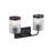 Riedel 16 in. 2-Light Matte Black Vanity Wall Light for Bathrooms