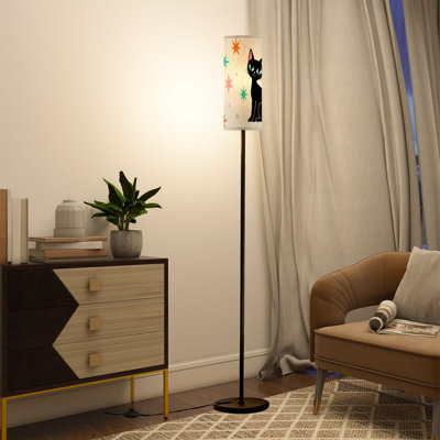 Lampe sur pied Cat Mid Century Modern Starbursts Diamond
