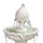 Duque Pineapple Traditional White Fiberglass 3-Tiered Outdoor Water Fountain