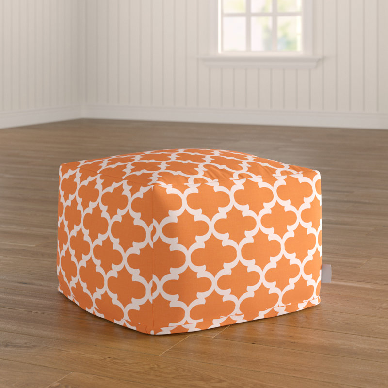 Raymon Upholstered Pouf, Peach