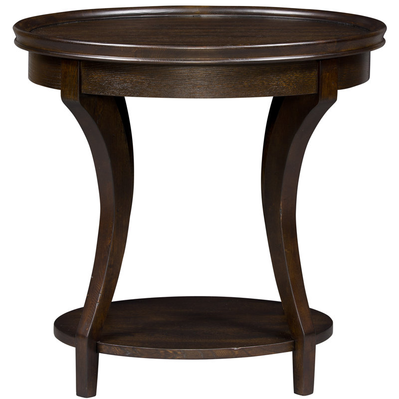 Tray Top End Table with Storage, Graphite