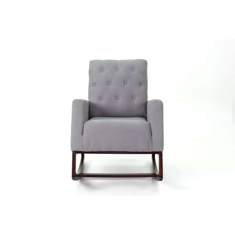Chaise berçante Classic, Marron foncé, Gris