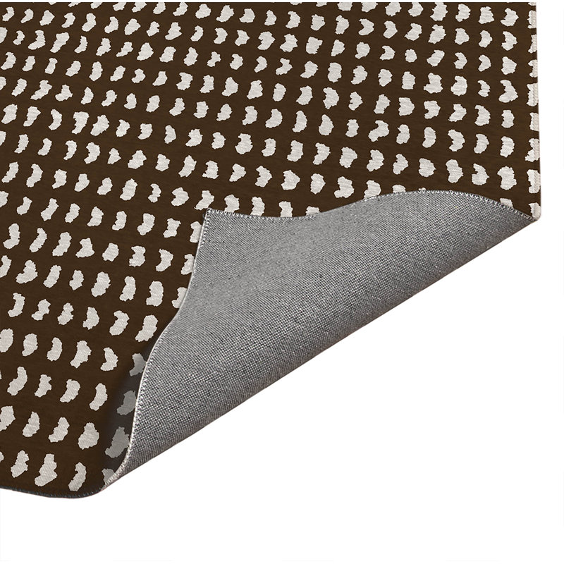 Tapis de cuisine à profil bas Gio, Brun moka, Rectangulaire 2 pi x 3 pi