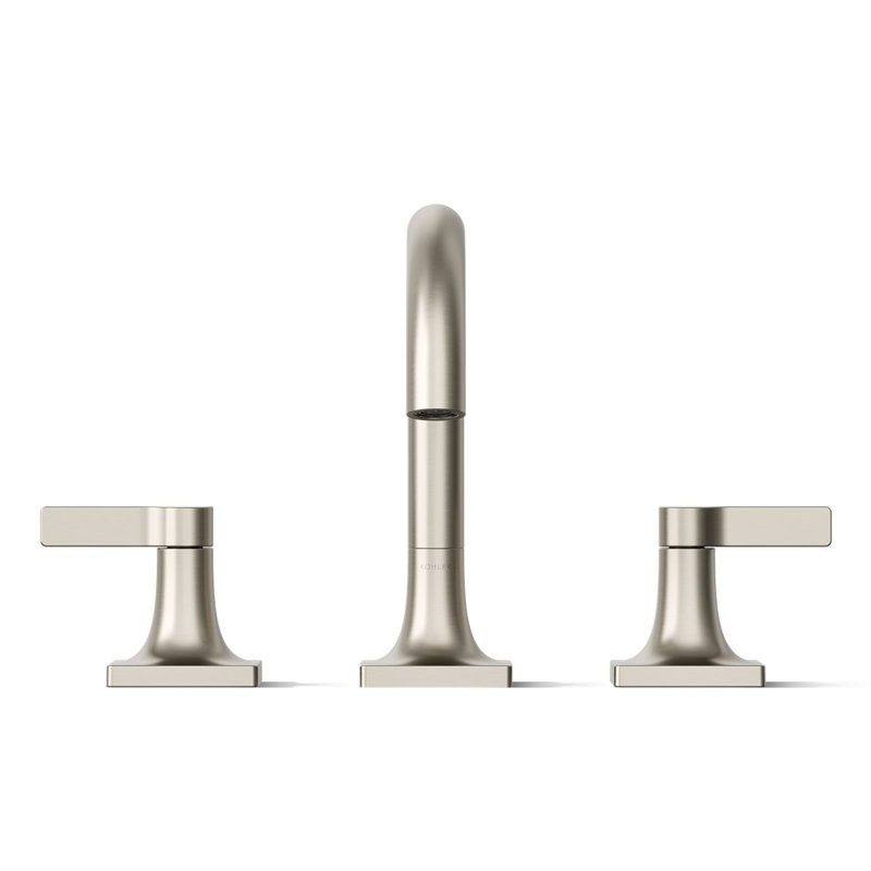 Venza Widespread Bathroom Sink Faucet 1.2 GPM, Vibrant Brushed Nickel
