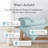 Southshore Fine Linens Vilano Down Alternative Comforter, 240 GSM Double-Brushed Microfiber Oversized All-Season Comforter with Box Stitching, Piped Edges and Corner Tabs, Twin/Twin XL, Sky Blue-420232244-420232230
