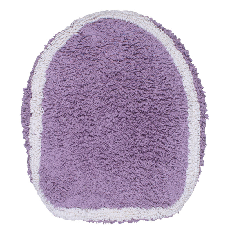 Tapis pour salle de bain Dobrinka, Mauve, 18 po x 18 po (couvercle)