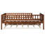 Lit de jour simple en bois avec couchette et garde-corps, style noyer alléchant-1592538245-1592538242