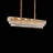 Soleil 16-Light Rectangular Crystal Chandelier - Gold