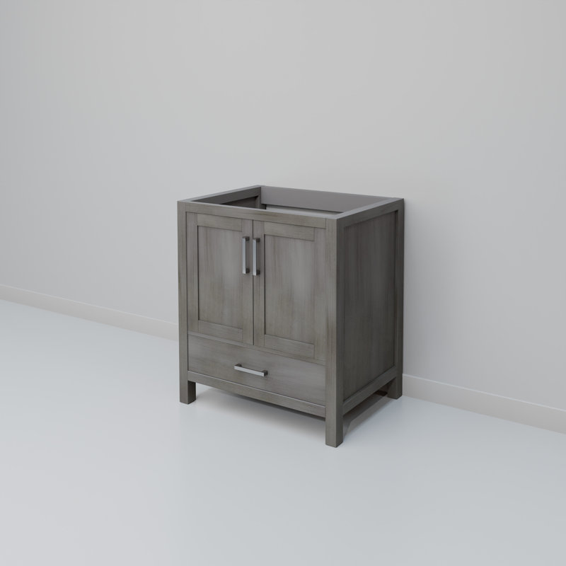 Base de meuble-lavabo simple 30 po Jacques, Gris patiné