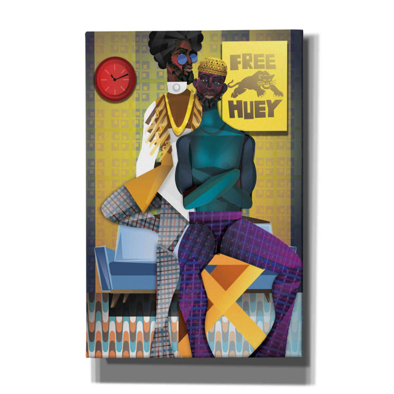 «Right On!» par Jaleel Campbell, art mural sur toile, H 18 po x l 12 po x P 0,75 po