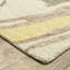Tapis beige / jaune à motif abstrait en laine Renli-1875318803