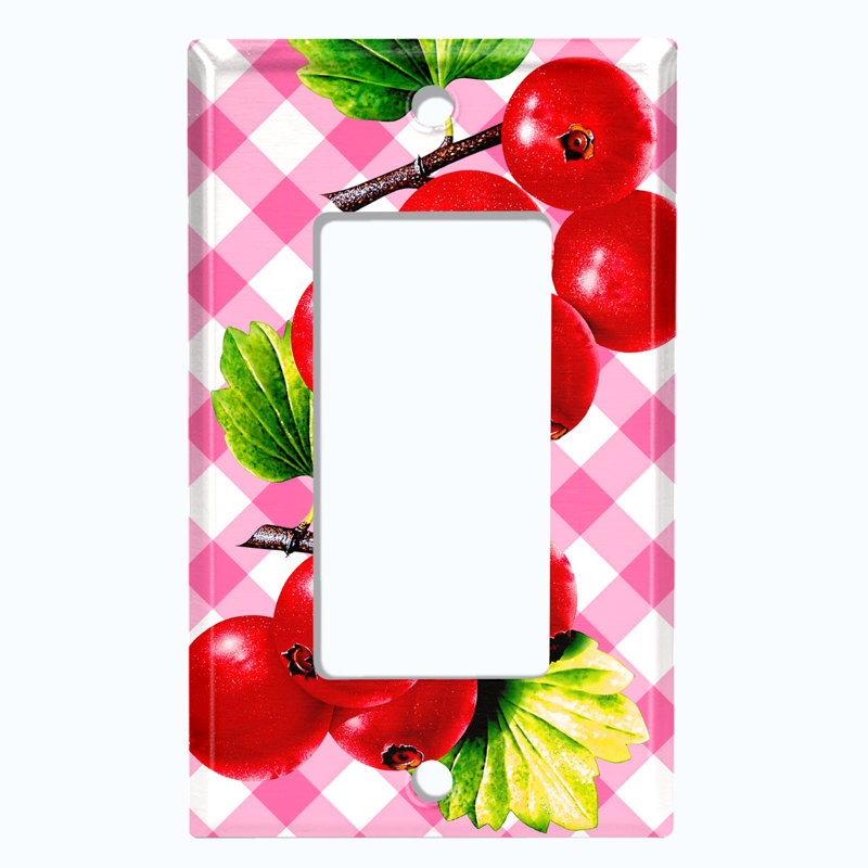 Plaque murale berçante Cranberry Leaf, Rose