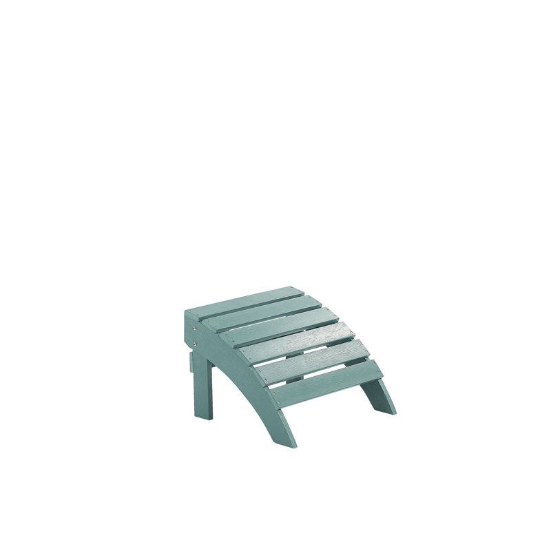 Jaelyn Outdoor Ottoman, Turquoise