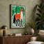 Winter Fox In Green Botanical - Print-136809483-136809487