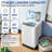 Homdox 2.4 cu. ft. Portable in White/Black