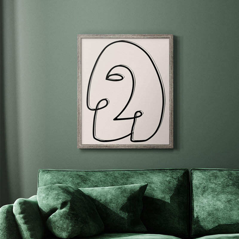 Toile encadrée de qualité supérieure Face It II - prête à être accrochée, H 24 po x l 20 po, Argent patiné