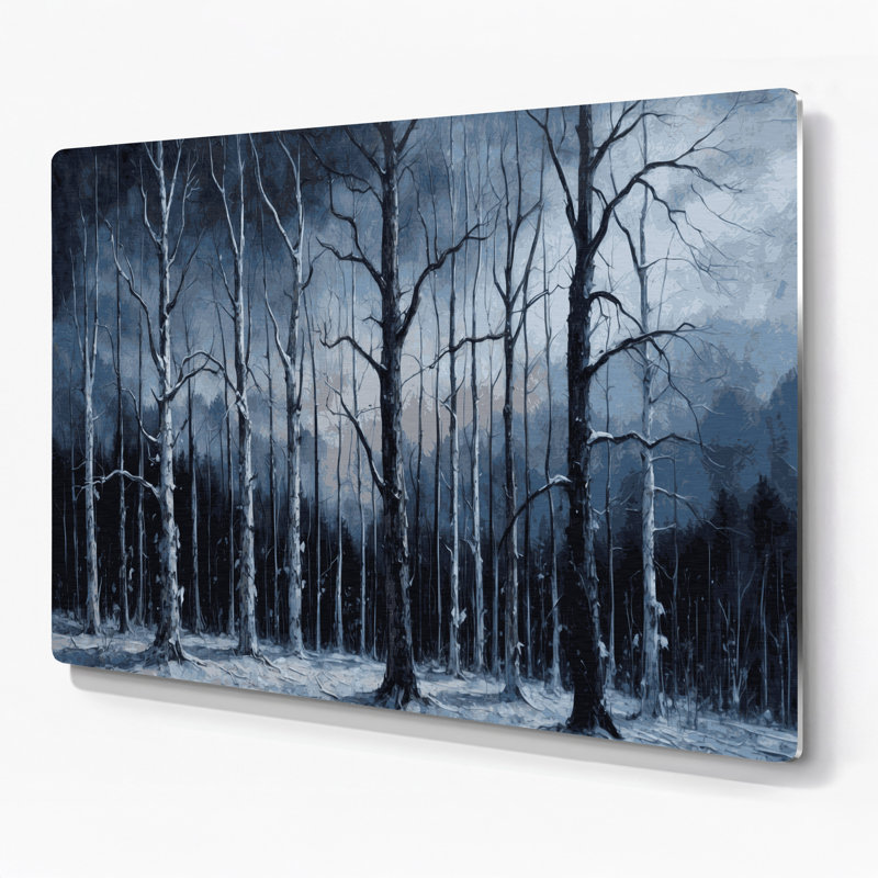 Art d'Halloween, arbres nus d'Halloween en métal gris, H 12 po x l 18 po