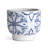 Killam White and Blue Mediterranean-Style Ceramic Cachepot
