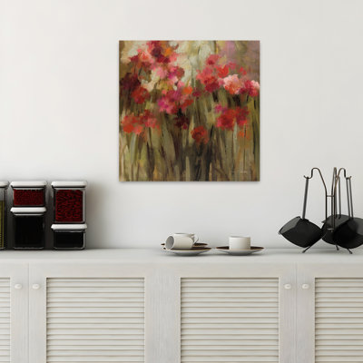 Art floral abstrait avec œillets sauvages