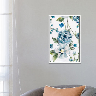 Moonlight Rose Garden II by Carol Robinson - Painting on Canvas